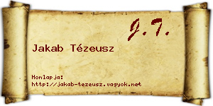 Jakab Tézeusz névjegykártya